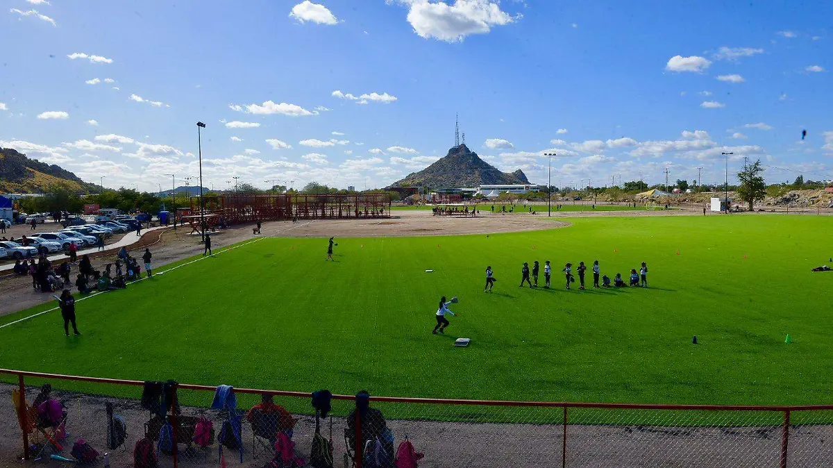 Unidad Deportiva El Cárcamo        (Cortesía @HermosilloGob)